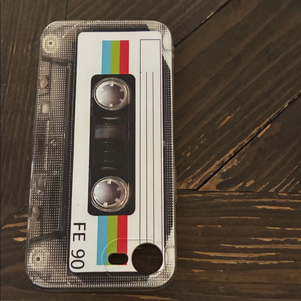 Apple Retro Cassette Tape Phone Cover - Multicolor